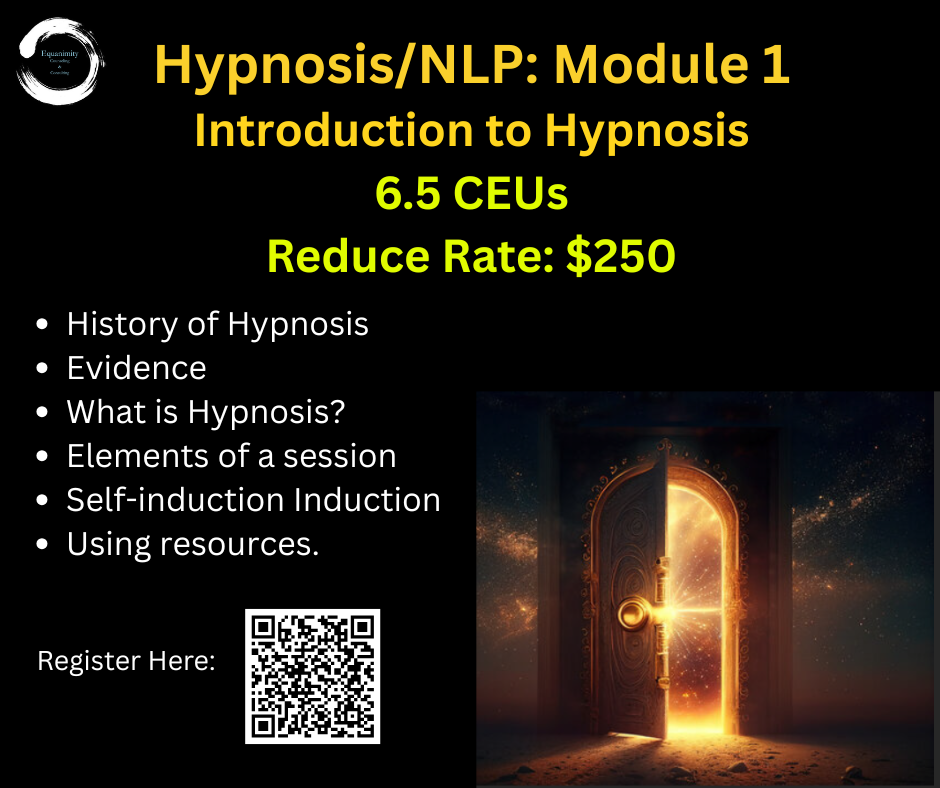 "Parts and Memory Therapy Module 1 reduced price training | Equanimity Counseling Las Vegas"
